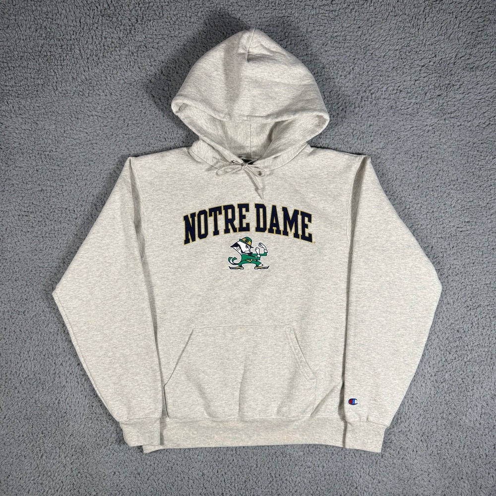 Champion Notre Dame University Hoodie Size Small Fighting Irish Sweatshirt